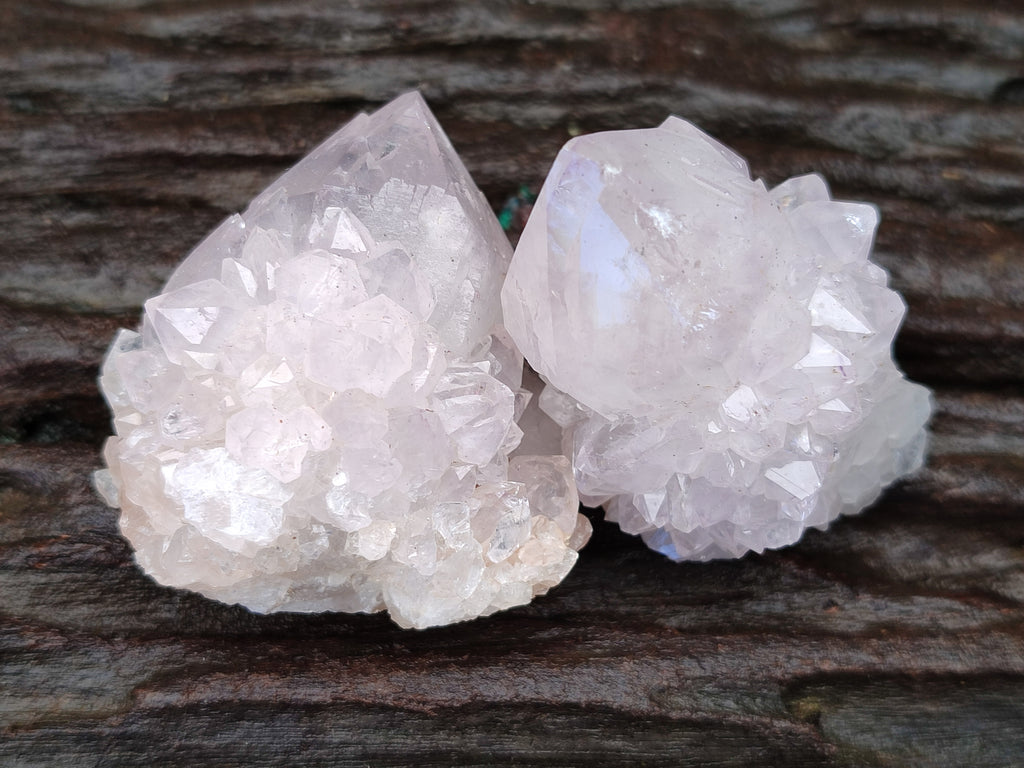 Natural Amethyst Spirit Quartz Clusters x 12 From Boekenhouthoek, South Africa - Toprock Gemstones and Minerals 