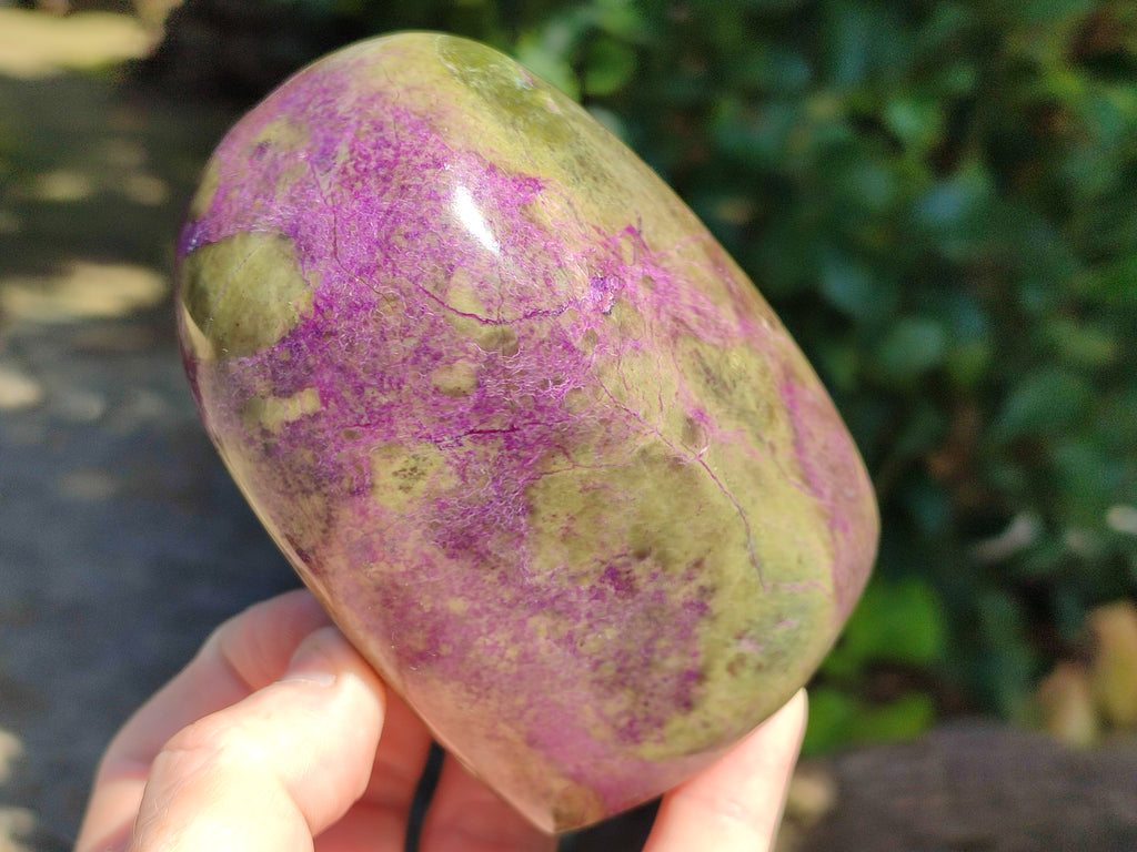 Polished Stichtite Standing Free Forms x 4 From Barberton, South Africa - Toprock Gemstones and Minerals 