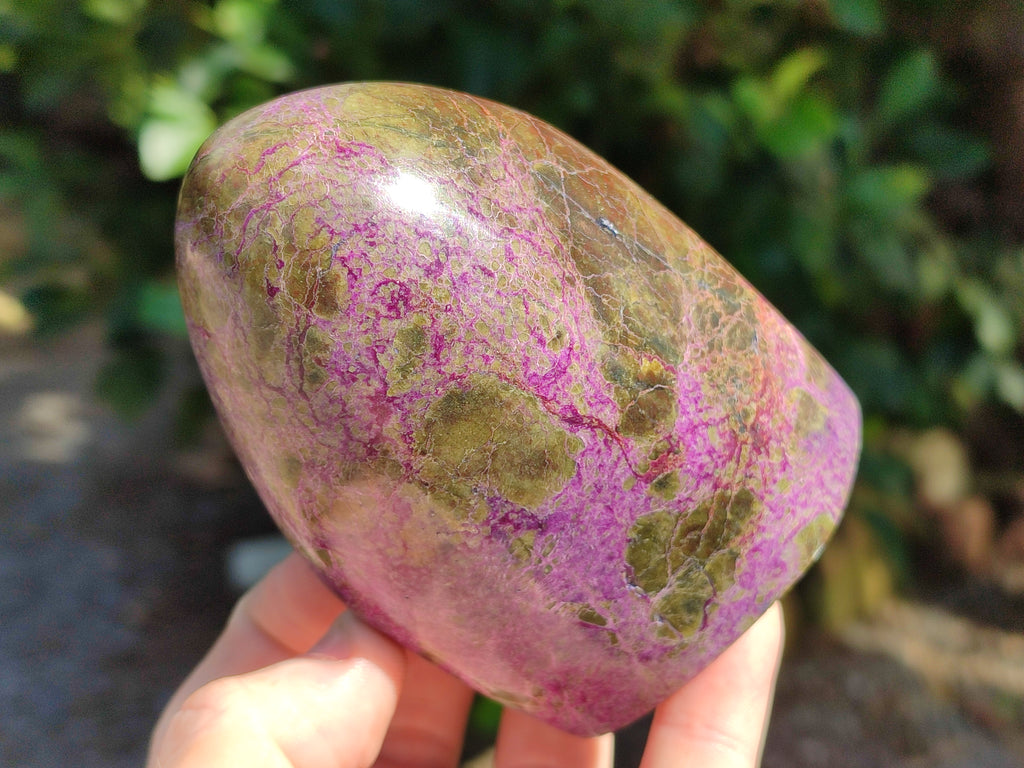 Polished Stichtite Standing Free Forms x 4 From Barberton, South Africa - Toprock Gemstones and Minerals 
