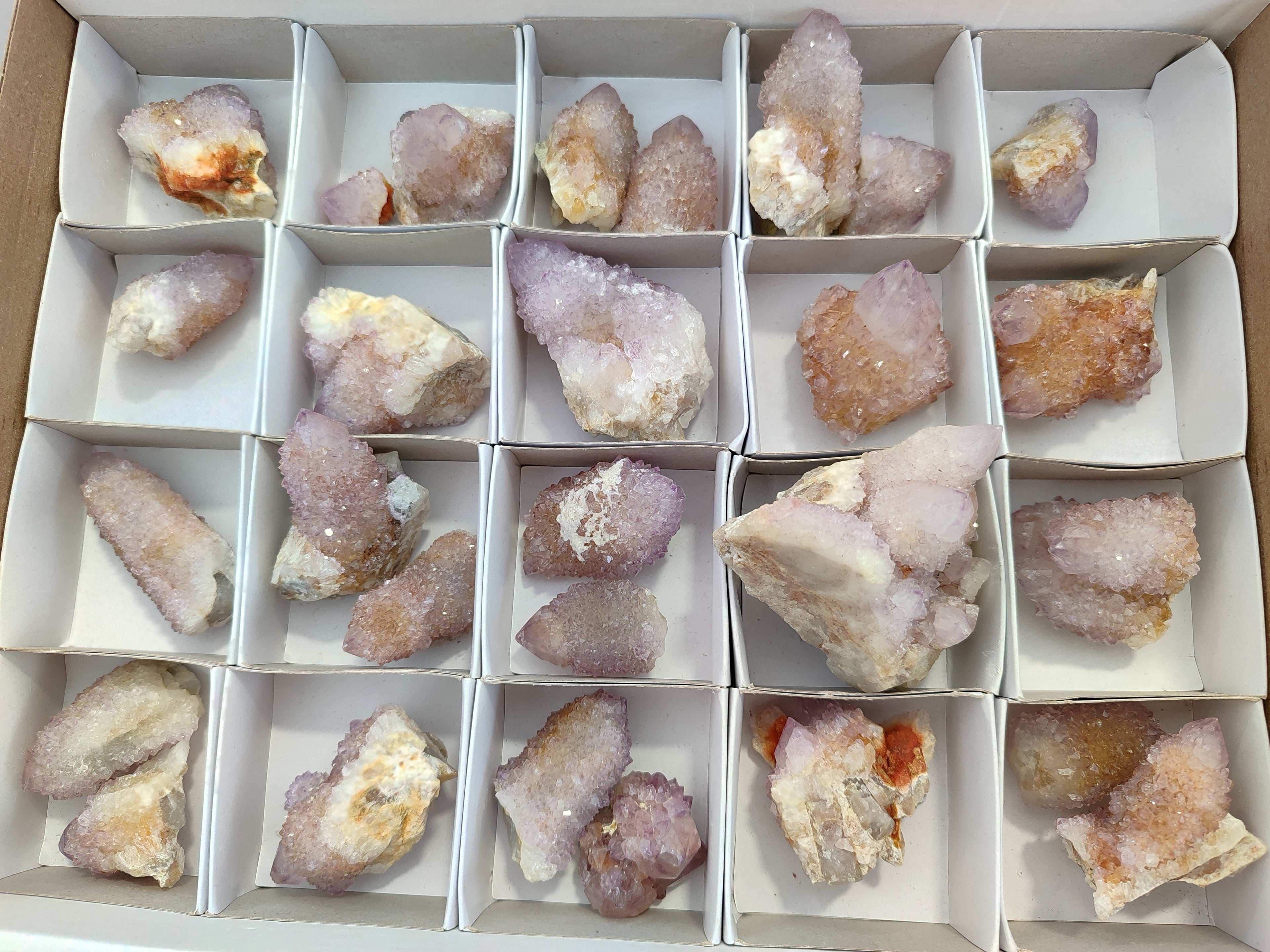 Natural Amethyst Spirit Quartz Clusters x 28 From Boekenhouthoek, South Africa - Toprock Gemstones and Minerals 