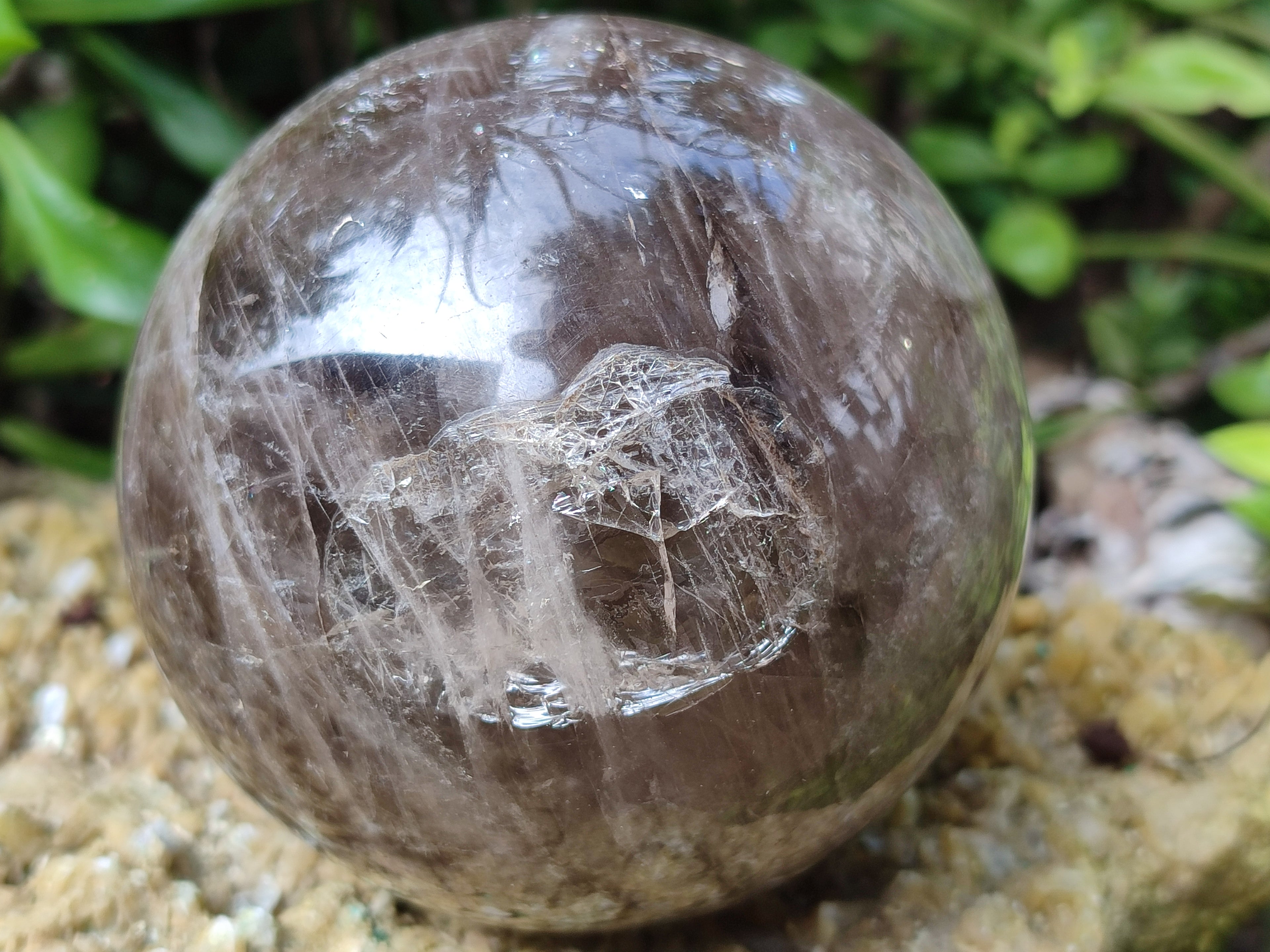 Polished Smokey Quartz Spheres / Balls x 2 From Madagascar - Toprock Gemstones and Minerals 