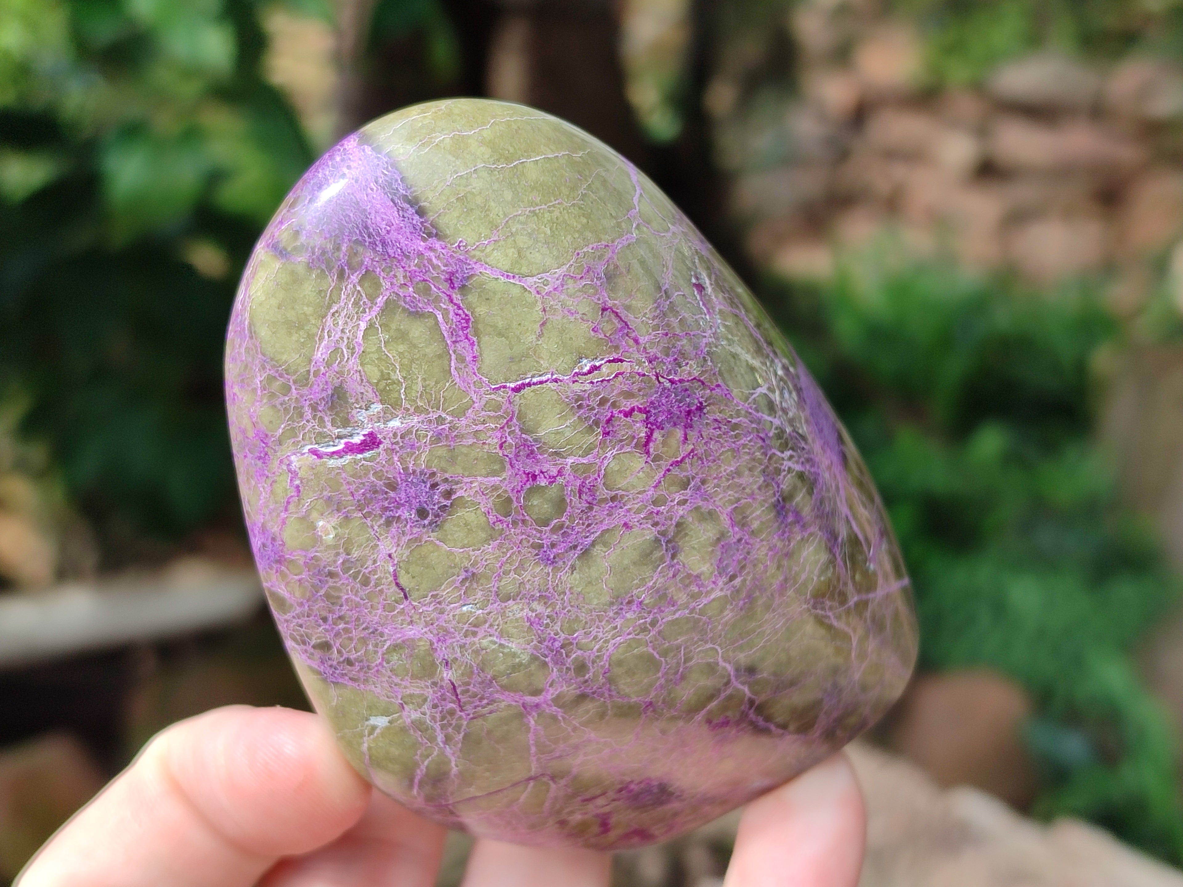 Polished Stichtite Standing Free Forms x 4 From Barberton, South Africa - Toprock Gemstones and Minerals 