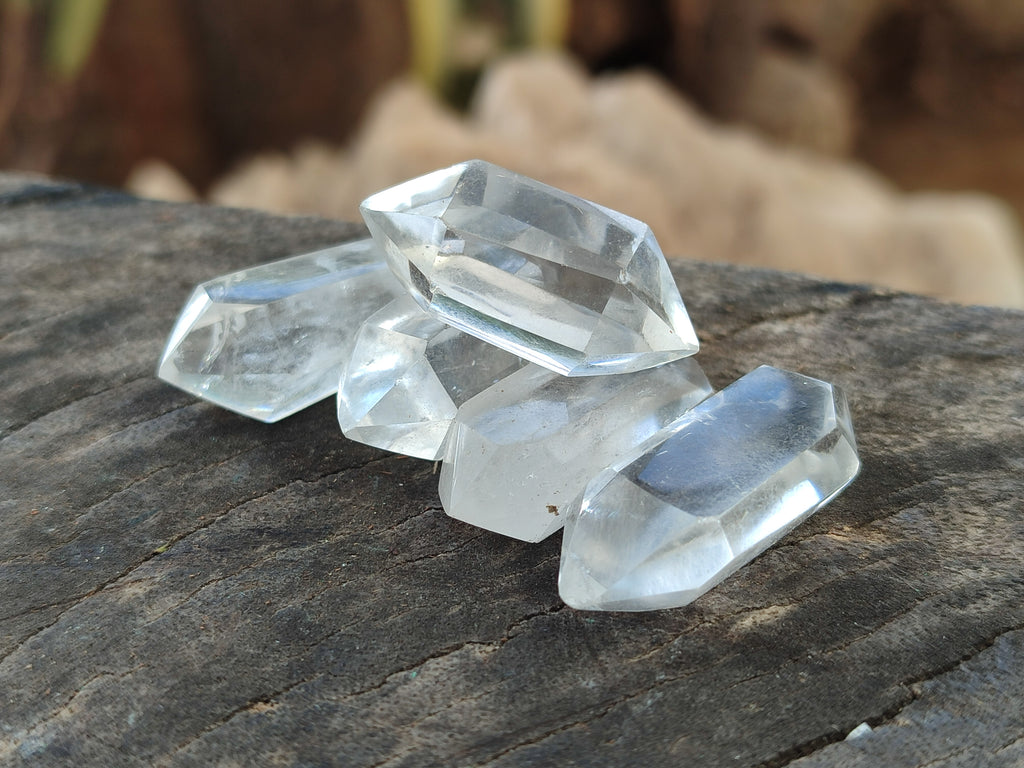Polished Double Terminated Clear Quartz Crystals x 70 From Madagascar - Toprock Gemstones and Minerals 