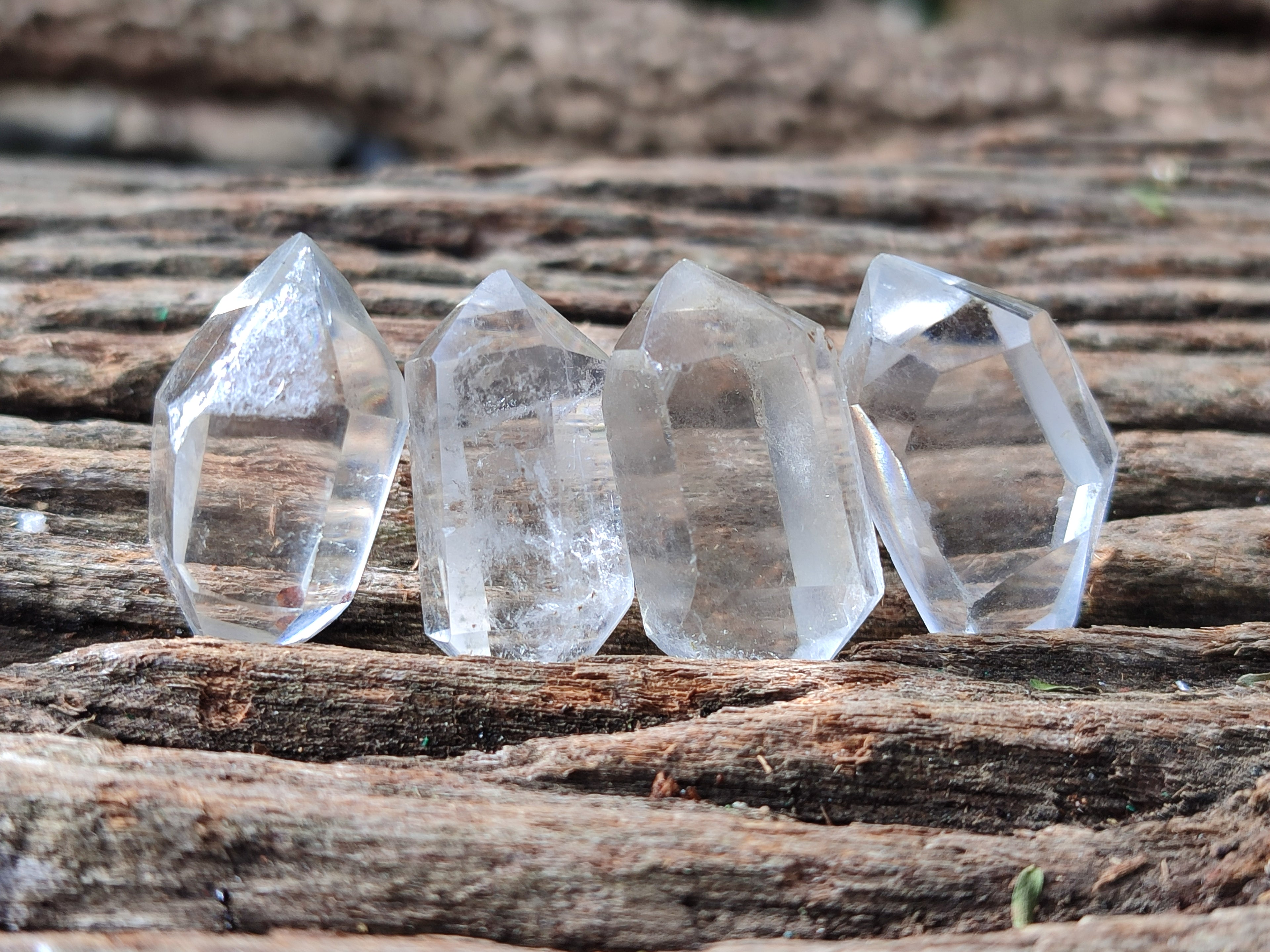 Polished Double Terminated Clear Quartz Crystals x 70 From Madagascar - Toprock Gemstones and Minerals 