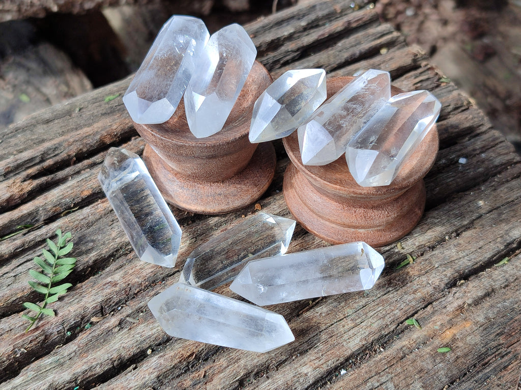 Polished Double Terminated Clear Quartz Crystals x 70 From Madagascar - Toprock Gemstones and Minerals 