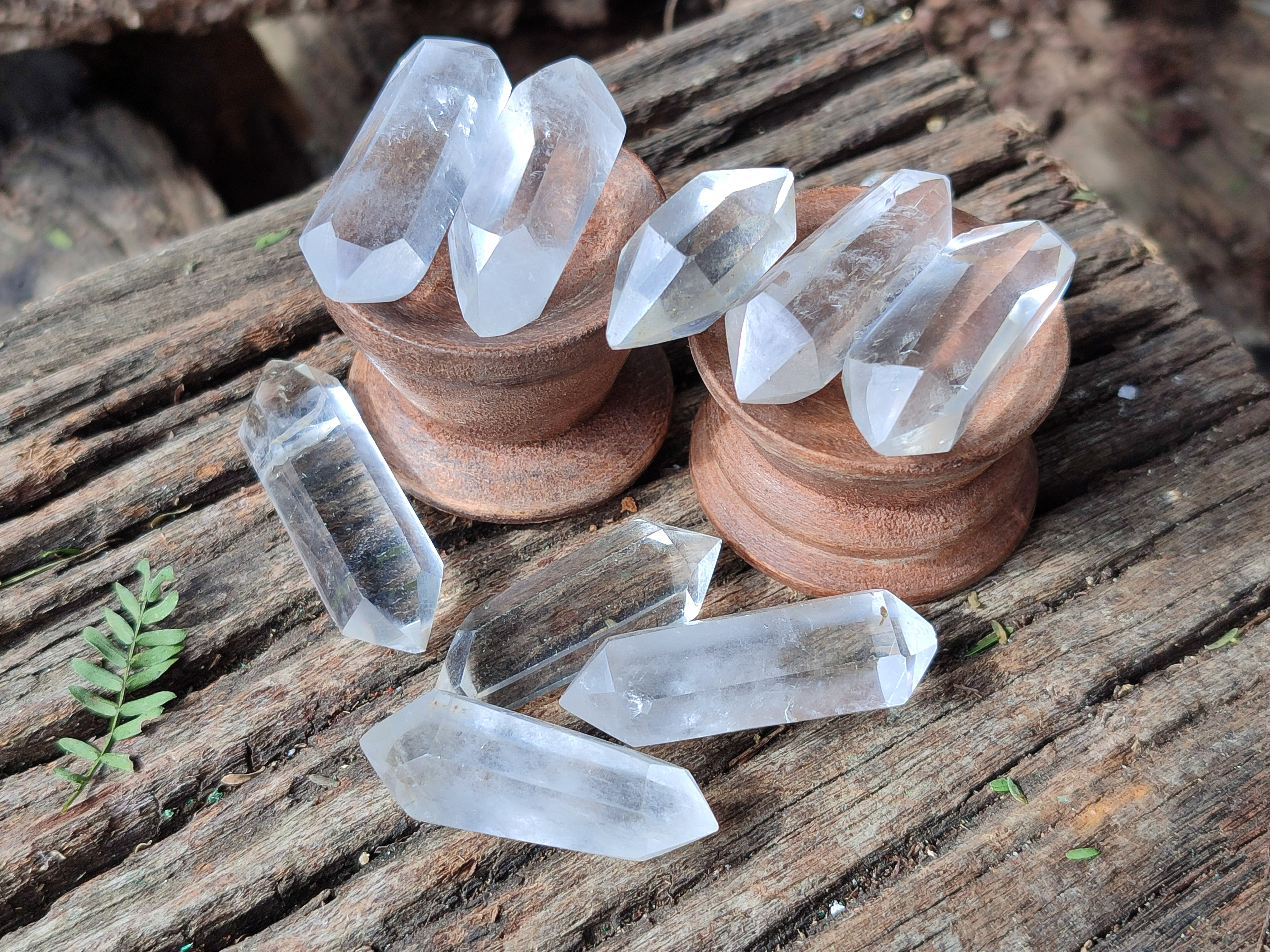 Polished Double Terminated Clear Quartz Crystals x 70 From Madagascar - Toprock Gemstones and Minerals 