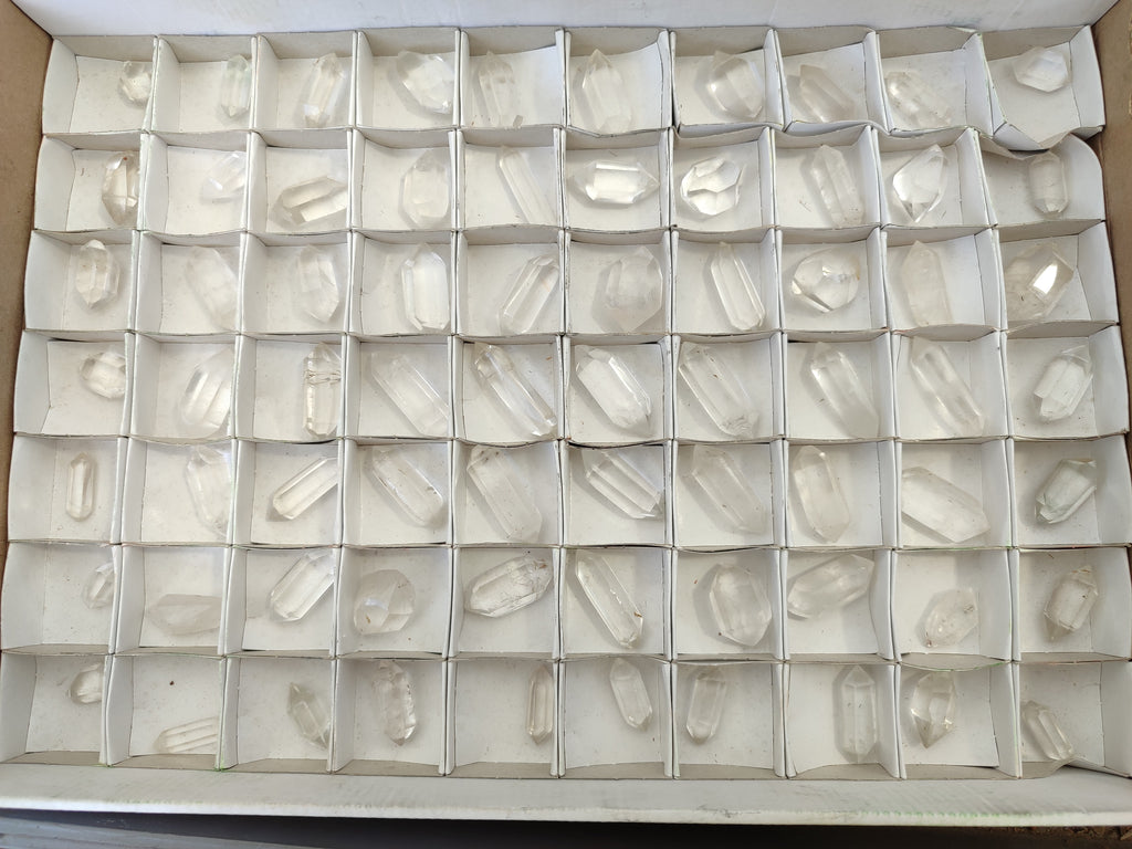 Polished Double Terminated Clear Quartz Crystals x 70 From Madagascar - Toprock Gemstones and Minerals 