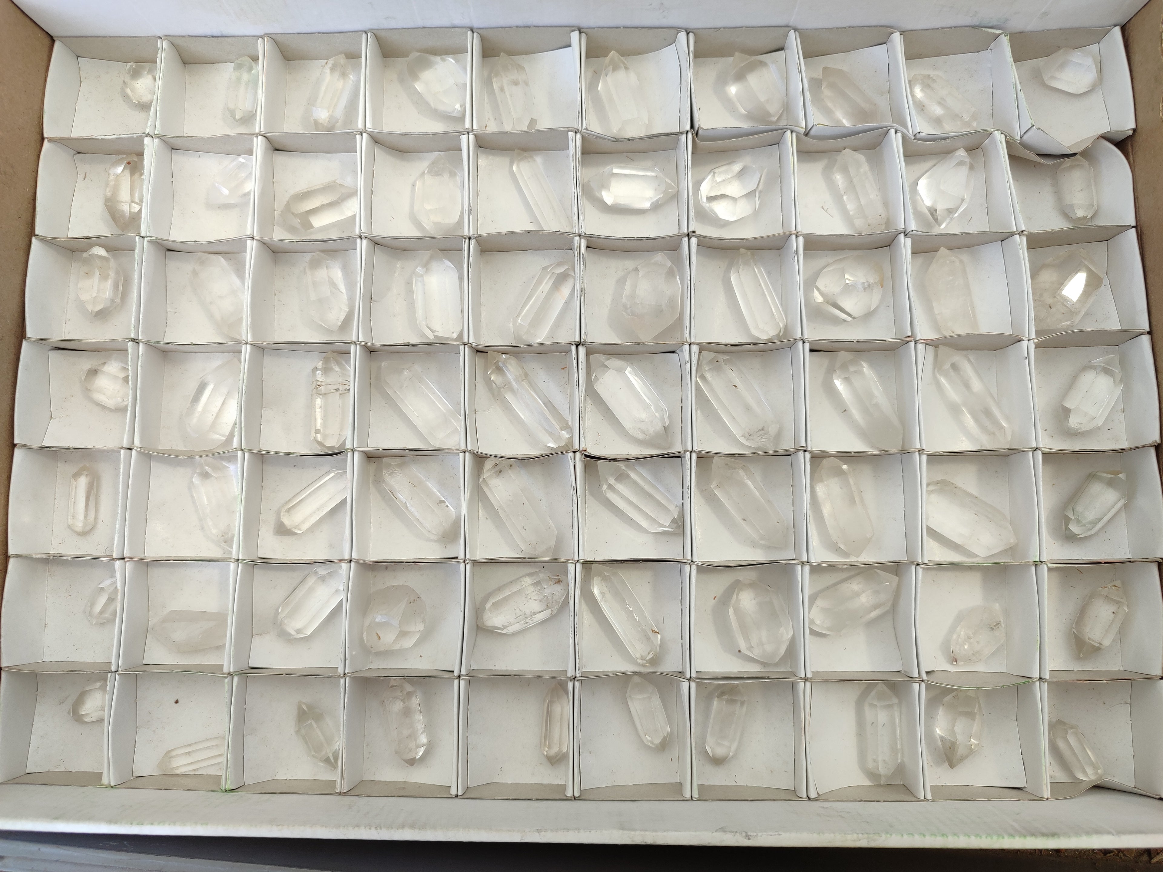 Polished Double Terminated Clear Quartz Crystals x 70 From Madagascar - Toprock Gemstones and Minerals 