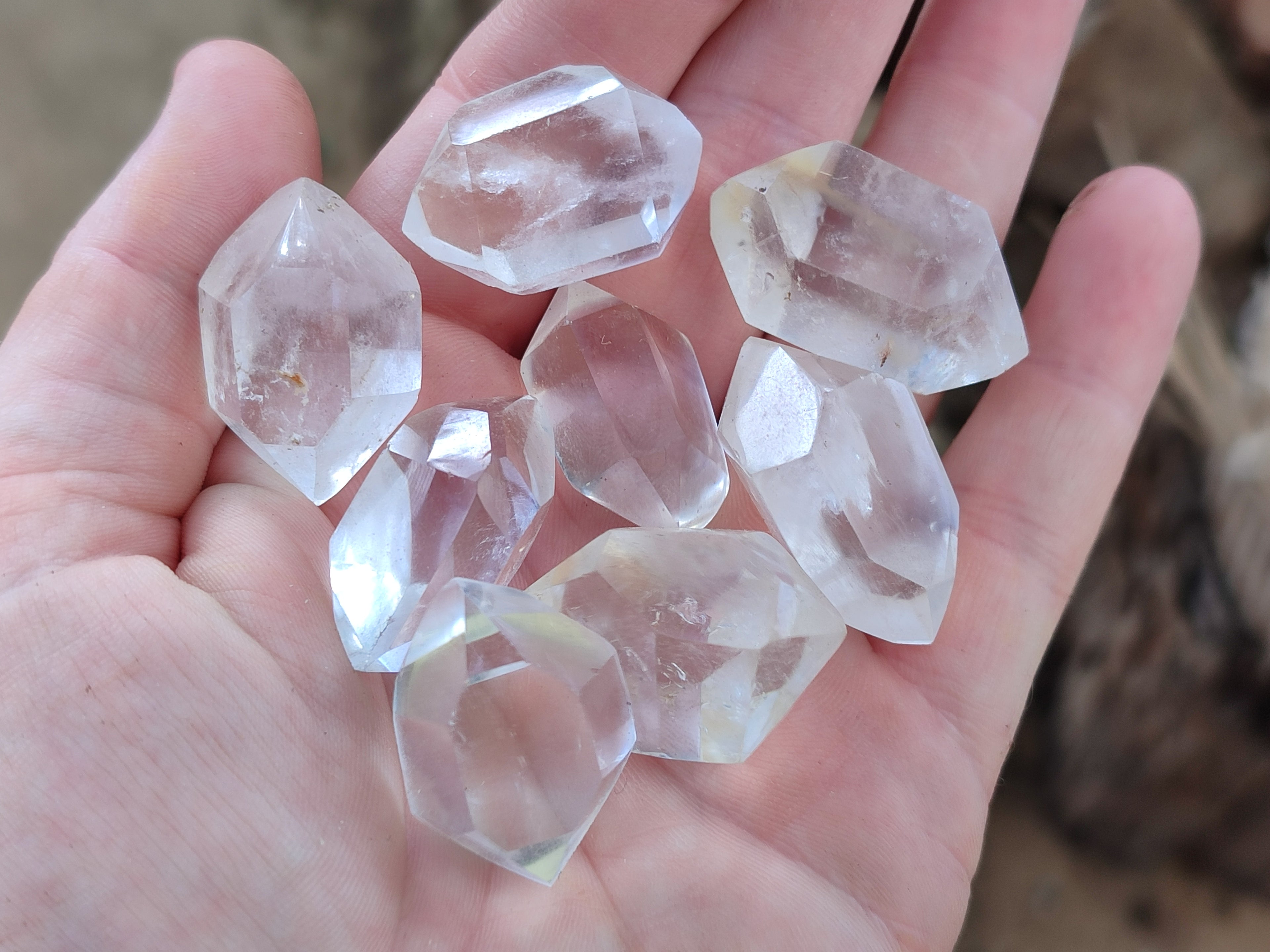 Polished Double Terminated Clear Quartz Crystals x 70 From Madagascar - Toprock Gemstones and Minerals 
