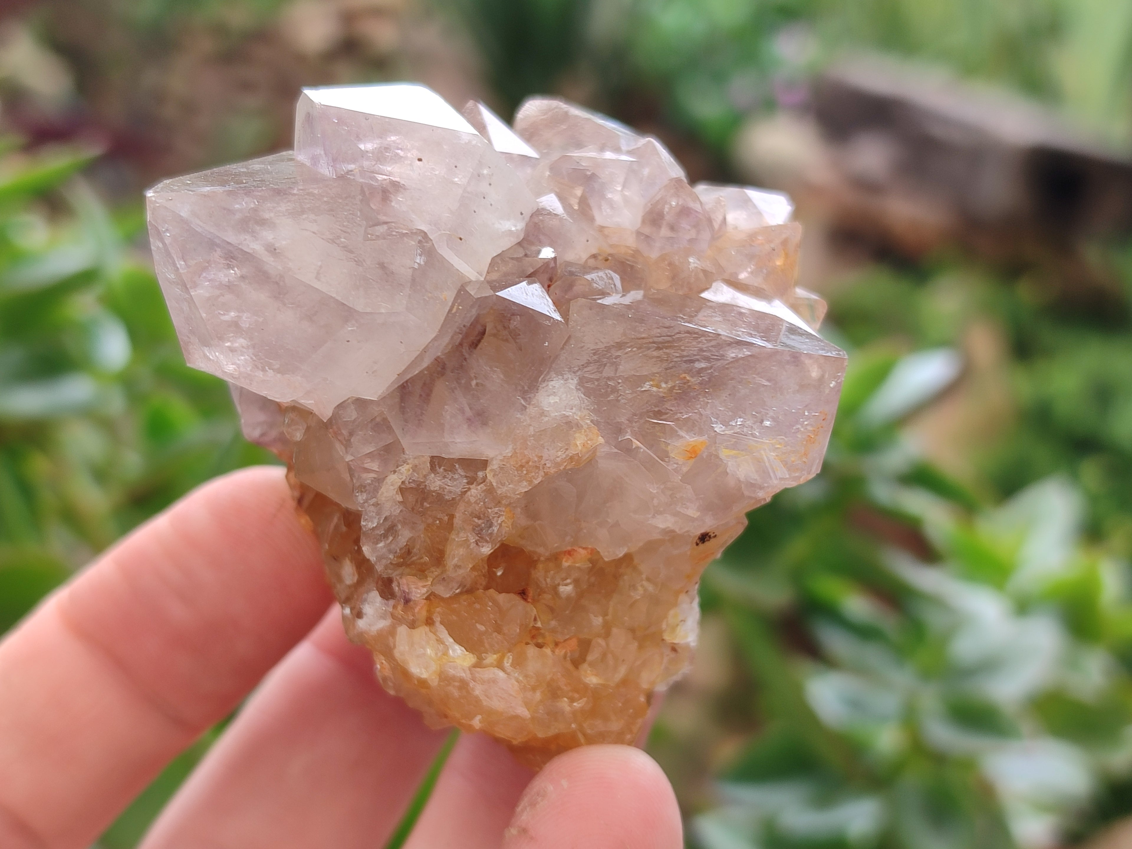 Natural Smokey Amethyst Spirit Quartz Clusters x 12 From Boekenhouthoek, South Africa - Toprock Gemstones and Minerals 