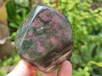 Polished Ruby Corundum In Chrome Verdite Free Forms x 3 From Zimbabwe - Toprock Gemstones and Minerals 