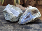 Natural Blue Lace Agate Geode Specimens x 12 From Nsanje, Malawi - Toprock Gemstones and Minerals 