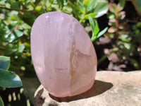 Polished Rose Quartz Standing Free Forms x 5 From Ambatondrazaka, Madagascar - Toprock Gemstones and Minerals 