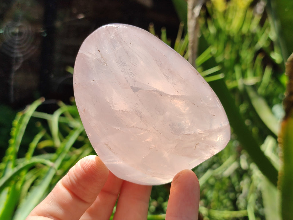 Polished Rose Quartz Standing Free Forms x 5 From Ambatondrazaka, Madagascar - Toprock Gemstones and Minerals 
