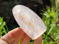Polished Rose Quartz Standing Free Forms x 5 From Ambatondrazaka, Madagascar - Toprock Gemstones and Minerals 