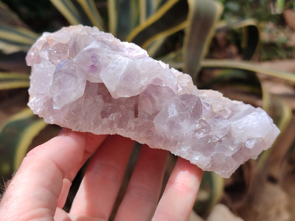 Natural Jacaranda Amethyst Quartz Clusters x 3 From Mumbwa, Zambia - Toprock Gemstones and Minerals 