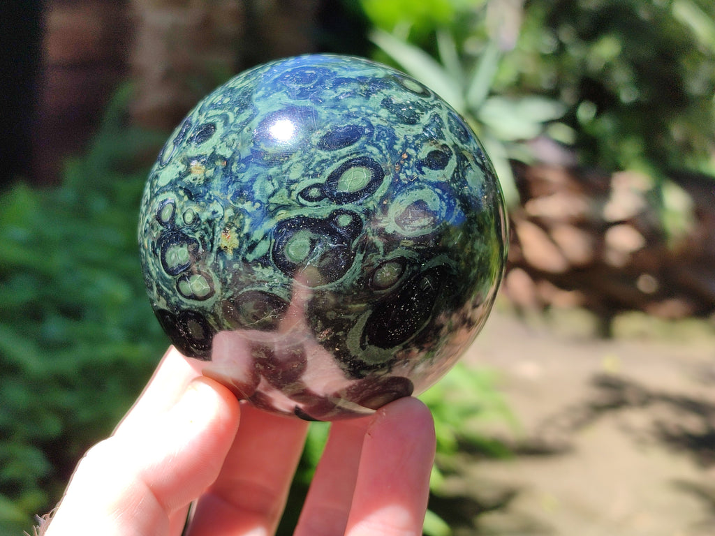 Polished Stromatolite Jasper Spheres x 3 From Katsepy, Madagascar - Toprock Gemstones and Minerals 