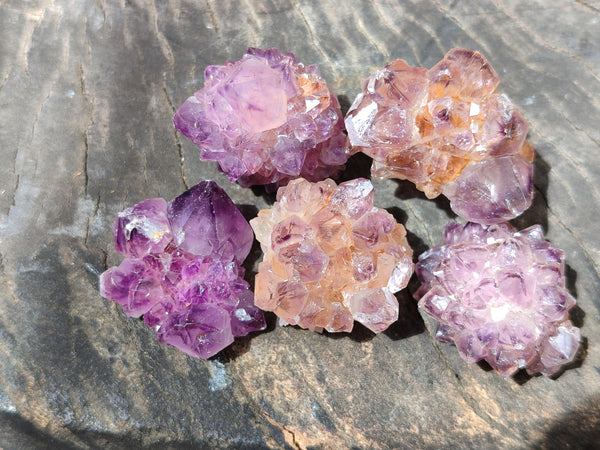 Natural Dark Purple Amethyst Spirit Quartz Clusters x 70 From Boekenhouthoek, South Africa - Toprock Gemstones and Minerals 