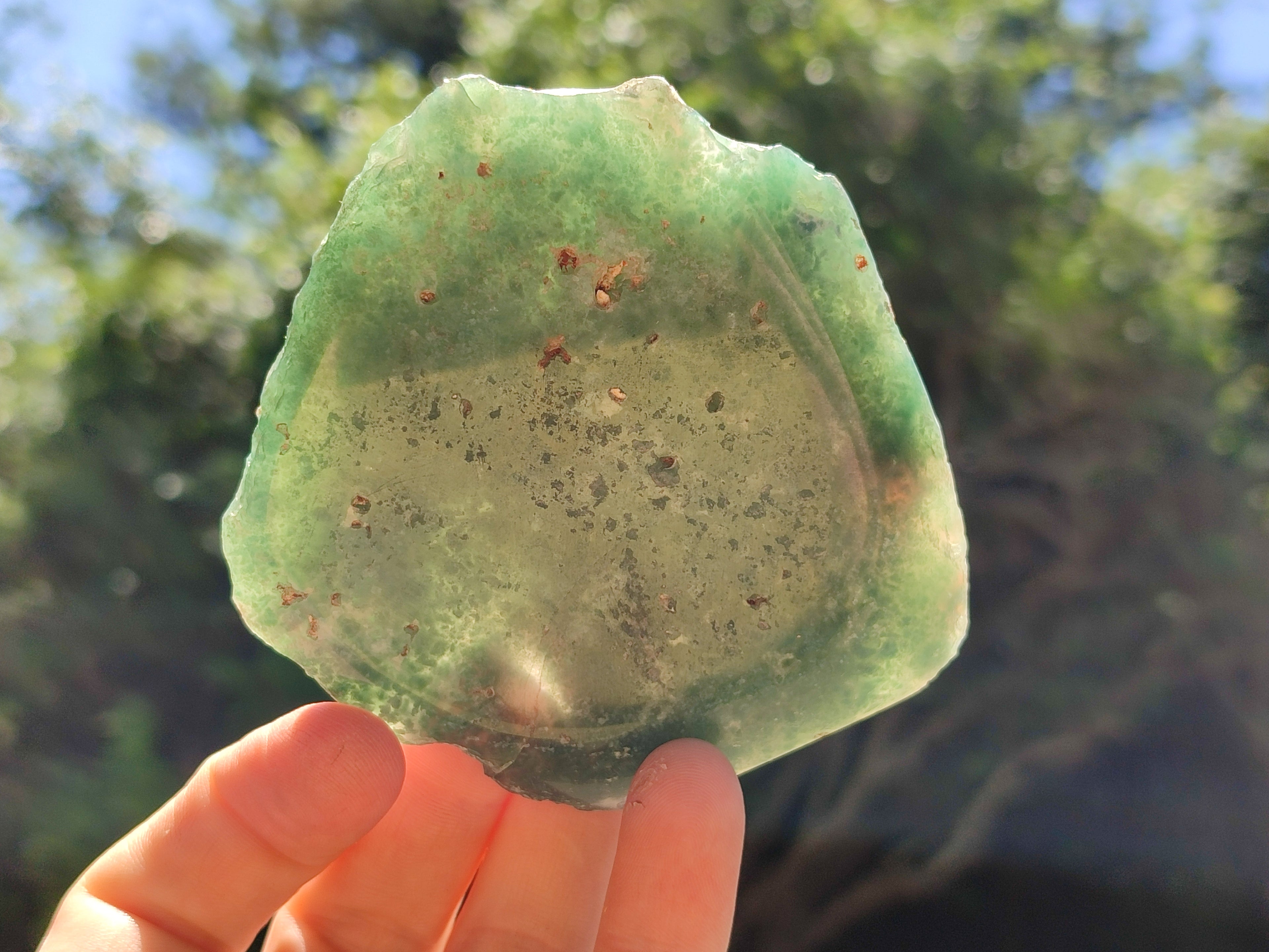 Polished On One Side Emerald Mtorolite Plates x 6 From Mutorashanga, Zimbabwe - Toprock Gemstones and Minerals 