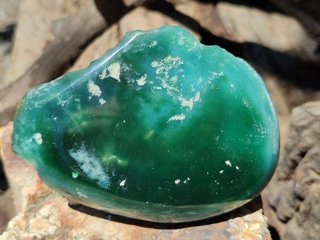Polished On One Side Emerald Mtorolite Plates x 6 From Mutorashanga, Zimbabwe - Toprock Gemstones and Minerals 