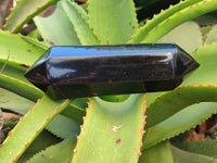 Polished Black Basalt Double Terminated Points x 4 From Antsirabe, Madagascar