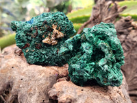 Natural Silky Malachite Specimens x 9 From Kasompe, Congo - Toprock Gemstones and Minerals 