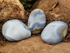 Polished Blue Lace Agate Geodes x 12 From Nsanje, Malawi - Toprock Gemstones and Minerals 