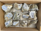 Natural Blue Lace Agate Geode Specimens x 12 From Nsanje, Malawi - Toprock Gemstones and Minerals 