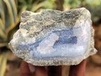 Natural Blue Lace Agate Geode Specimens x 12 From Nsanje, Malawi - Toprock Gemstones and Minerals 