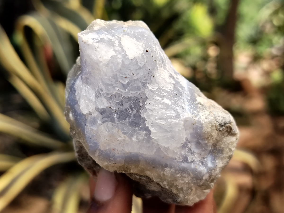 Natural Blue Lace Agate Geode Specimens x 12 From Nsanje, Malawi - Toprock Gemstones and Minerals 