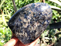 Polished Iolite Standing Free Forms x 2 From Ambatofinandrahana, Madagascar - Toprock Gemstones and Minerals 