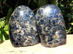 Polished Iolite Standing Free Forms x 2 From Ambatofinandrahana, Madagascar - Toprock Gemstones and Minerals 