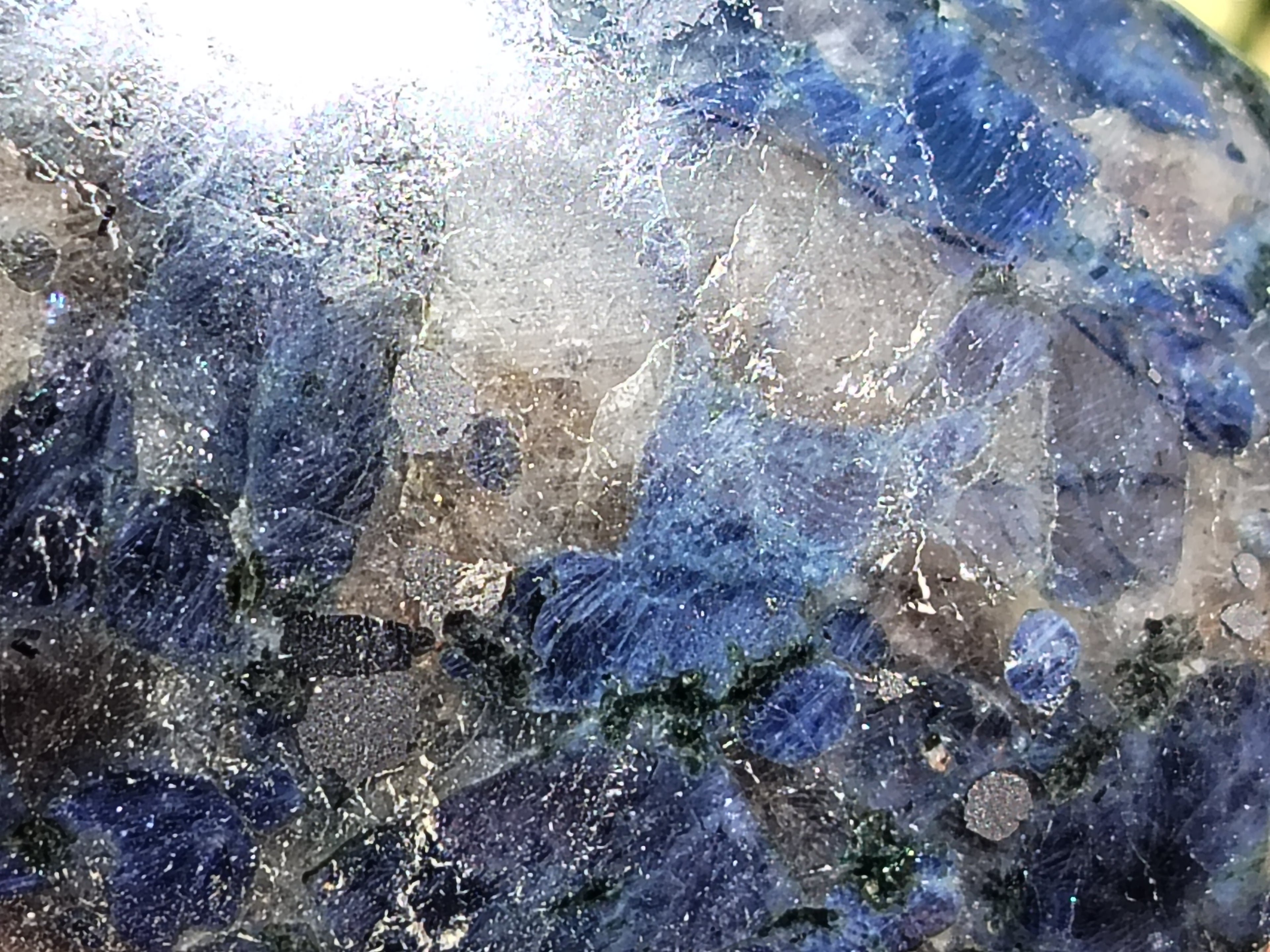 Polished Iolite Standing Free Forms x 2 From Ambatofinandrahana, Madagascar - Toprock Gemstones and Minerals 