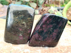 Polished Ruby Corundum In Chrome Verdite Standing Free Forms x 3 From Zimbabwe - Toprock Gemstones and Minerals 