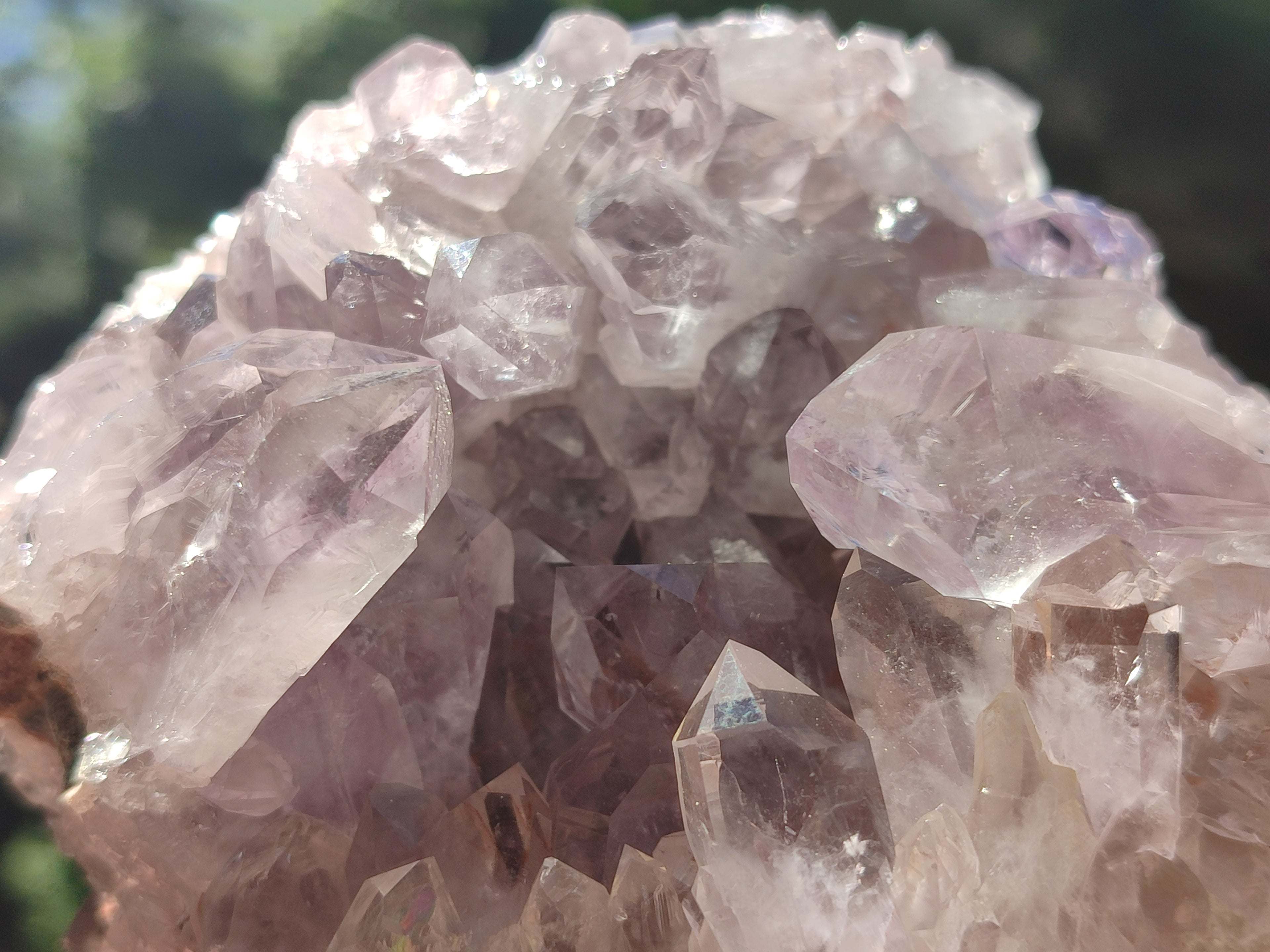 Natural Jacaranda Amethyst Quartz Clusters x 3 From Mumbwa, Zambia - Toprock Gemstones and Minerals 