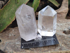 Polished Frosted Quartz Crystal Points x 4 From Madagascar - Toprock Gemstones and Minerals 
