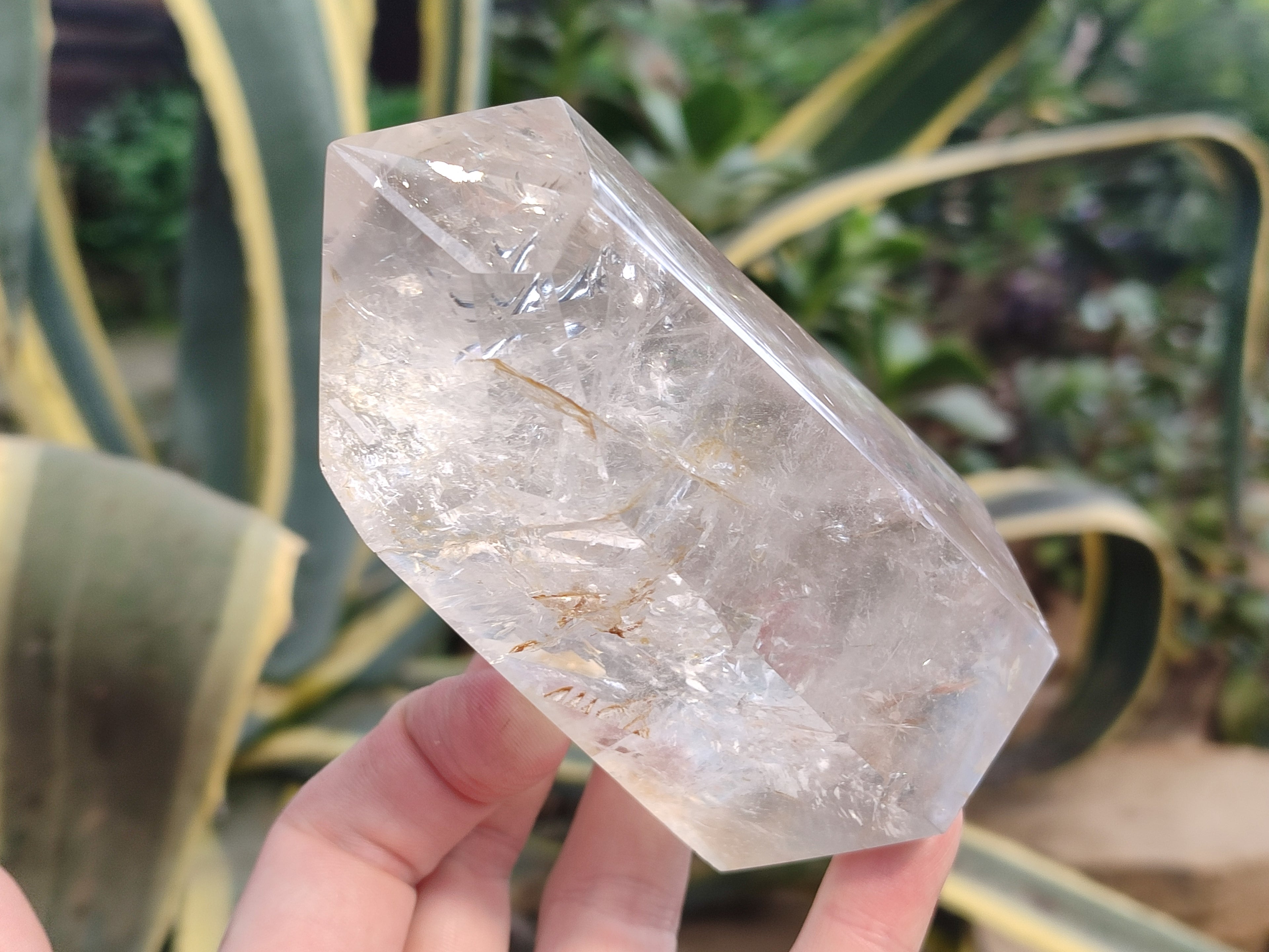 Polished Frosted Quartz Crystal Points x 4 From Madagascar - Toprock Gemstones and Minerals 