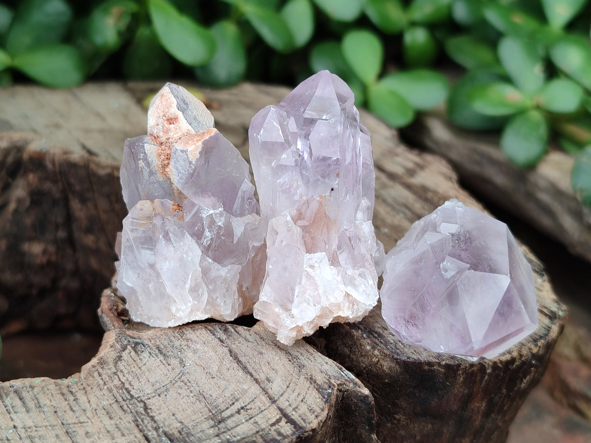 Natural Jacaranda Amethyst Quartz Clusters x 3.52 Kg Lot From Mumbwa, Zambia - Toprock Gemstones and Minerals 