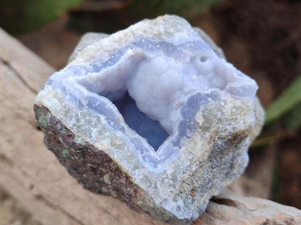 Natural Blue Lace Agate Geode Specimens x 12 From Nsanje, Malawi - Toprock Gemstones and Minerals 