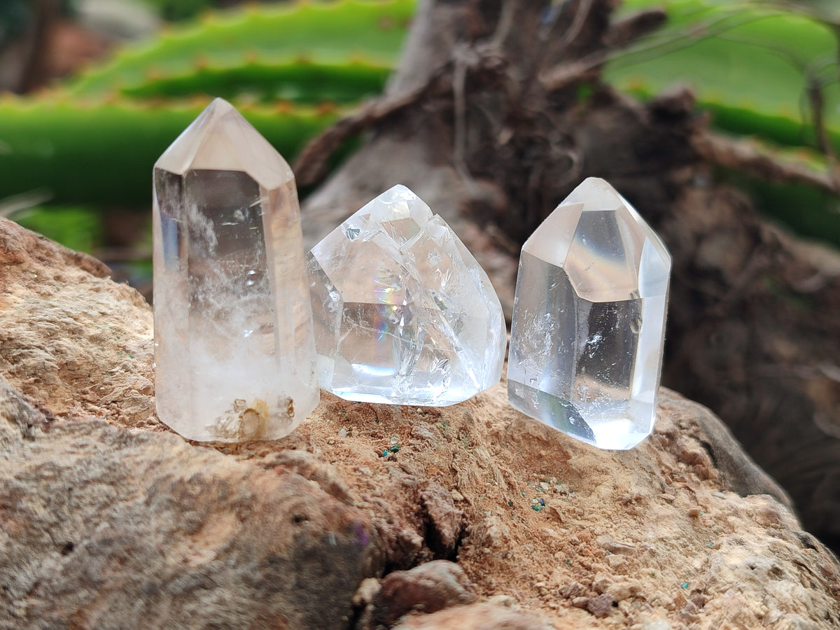 Polished Mini Clear Quartz Crystals x 70 From Madagascar - Toprock Gemstones and Minerals 