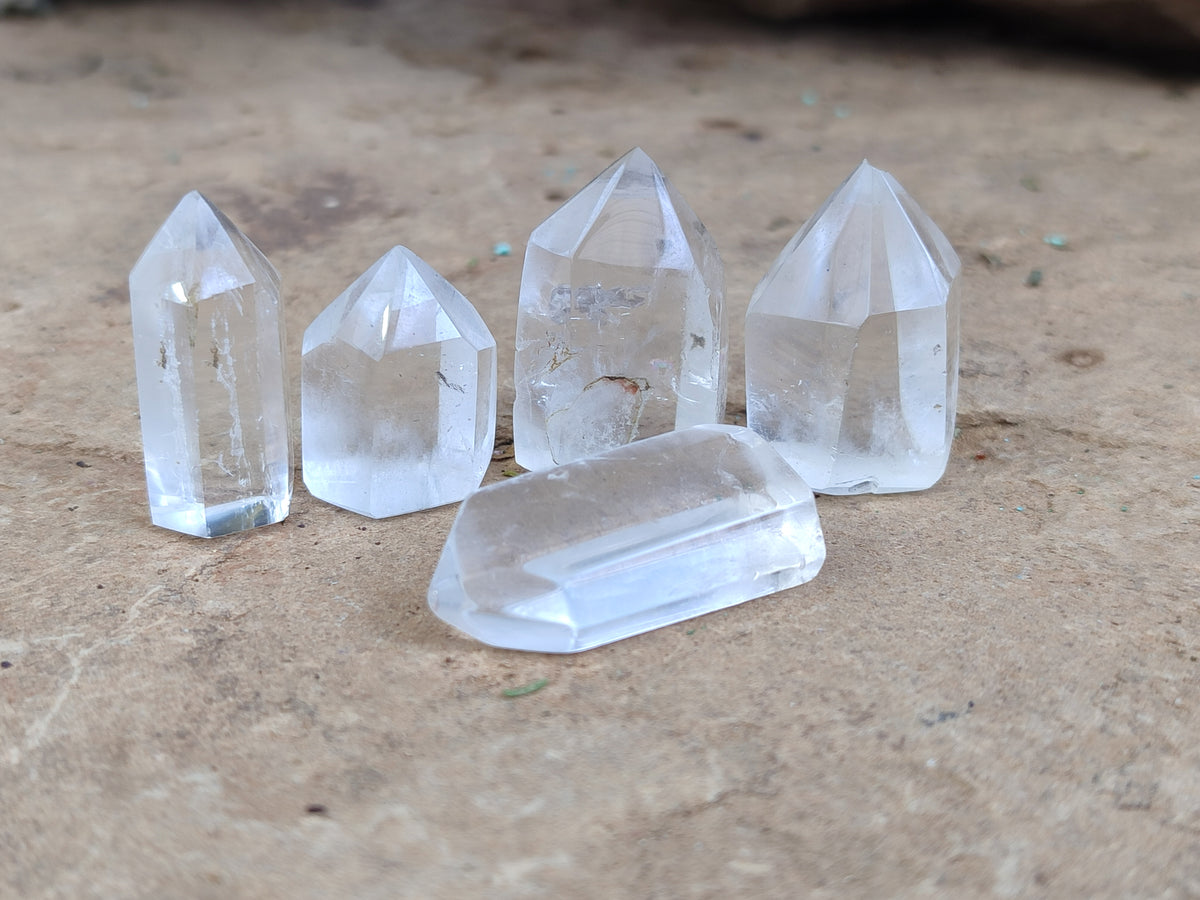 Polished Mini Clear Quartz Crystals x 70 From Madagascar - Toprock Gemstones and Minerals 