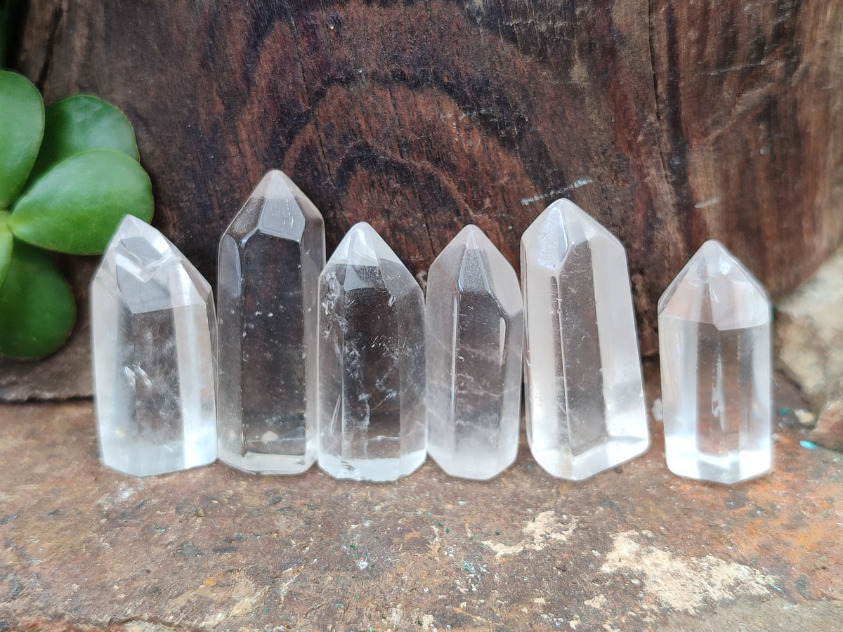 Polished Mini Clear Quartz Crystals x 70 From Madagascar - Toprock Gemstones and Minerals 
