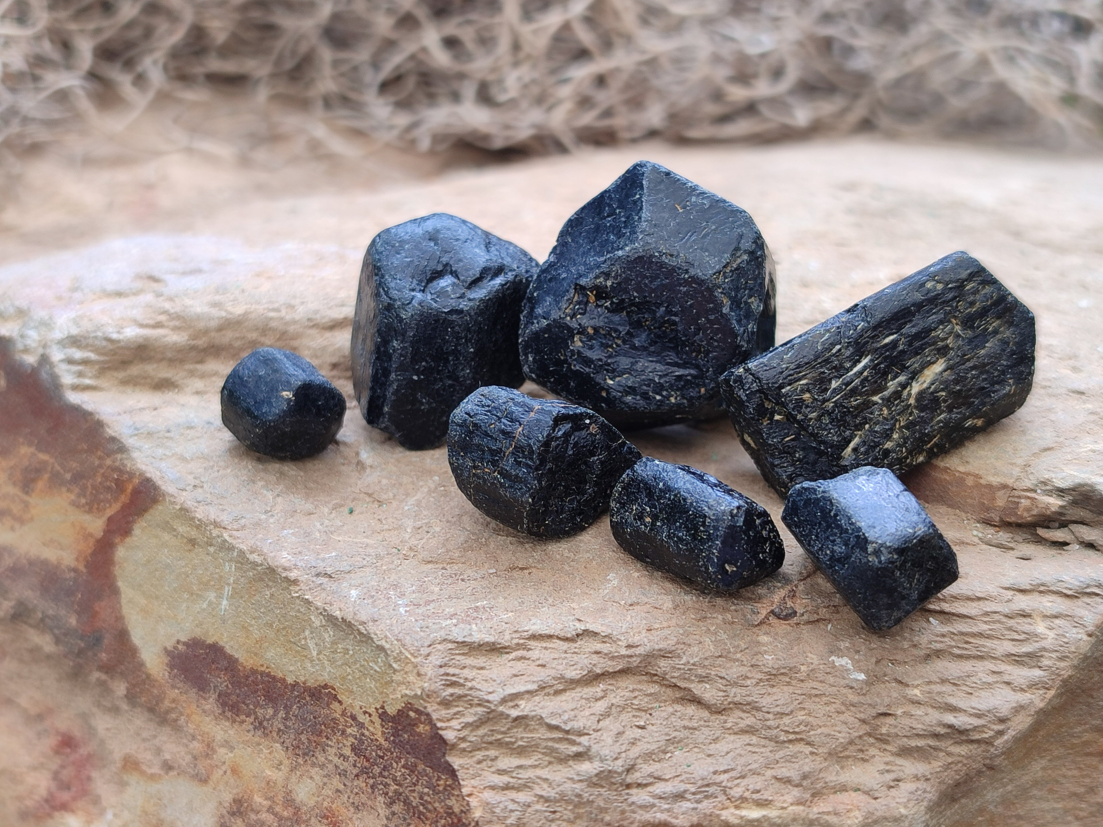 Natural Alluvial Schorl Black Tourmaline Crystals x 2 Kg Lot From Zimbabwe - Toprock Gemstones and Minerals 