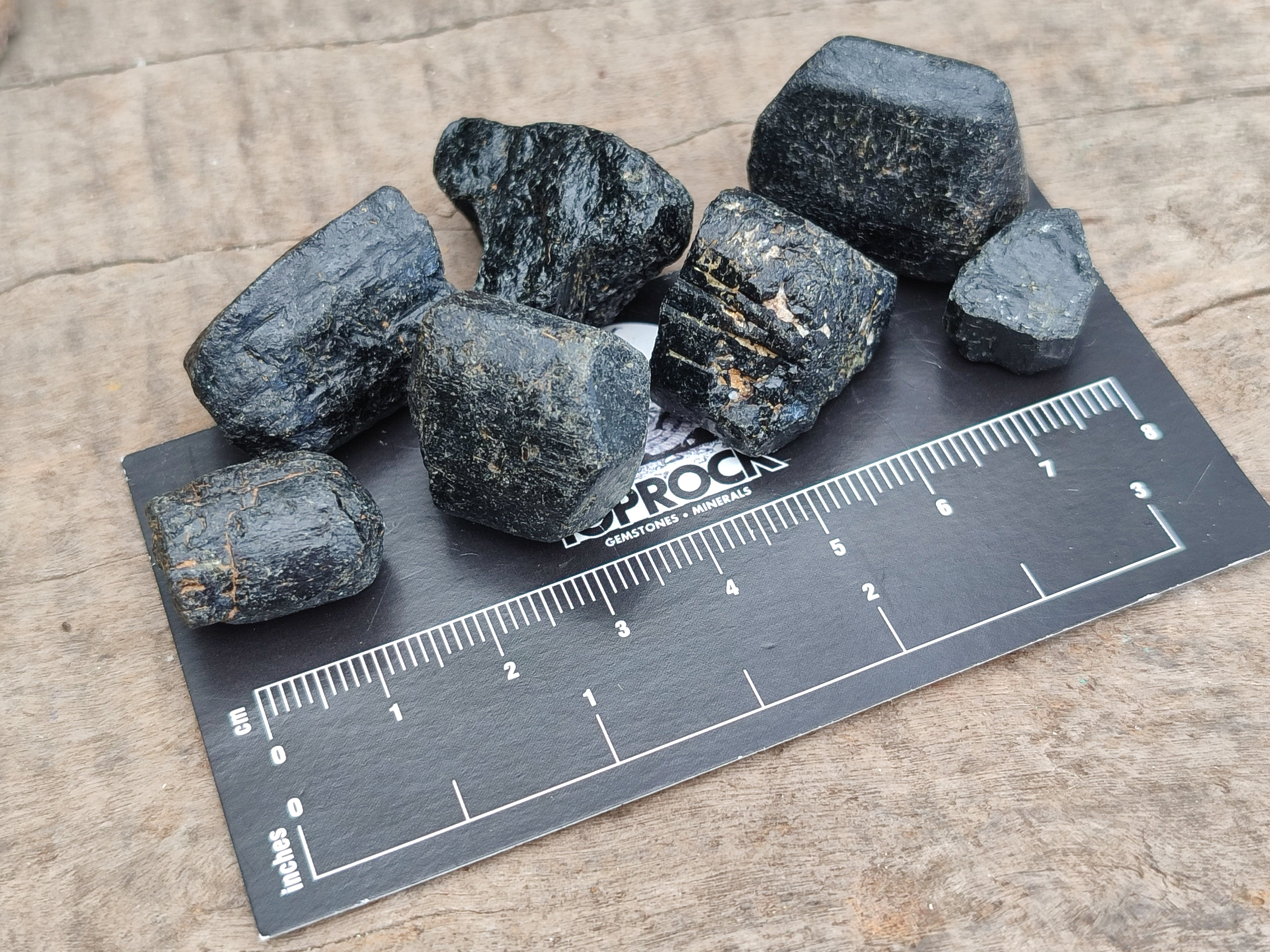 Natural Alluvial Schorl Black Tourmaline Crystals x 2 Kg Lot From Zimbabwe - Toprock Gemstones and Minerals 