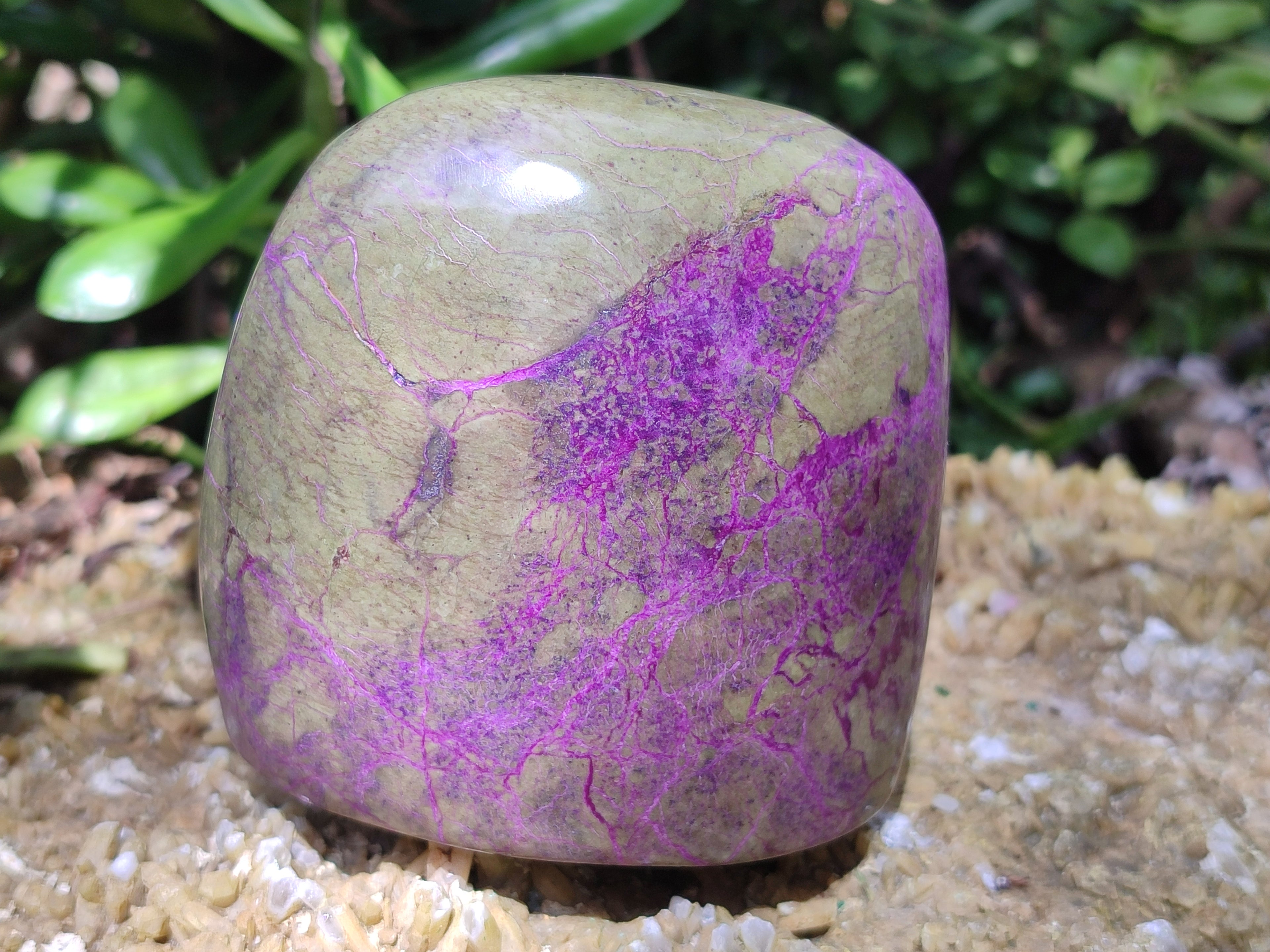 Polished Stichtite Standing Free Forms x 2 From Barberton, South Africa - Toprock Gemstones and Minerals 