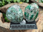 Polished Emerald Mica In Matrix Standing Free Forms x 4 From Mutoko, Zimbabwe - Toprock Gemstones and Minerals 