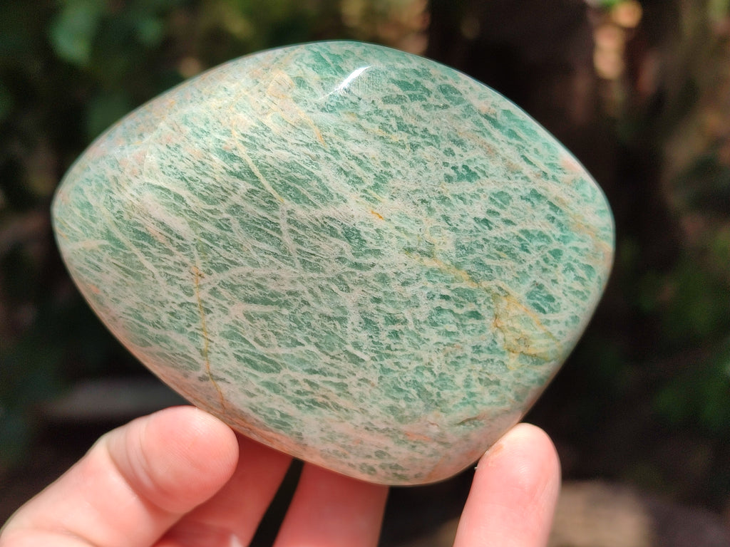 Polished Amazonite Free Forms x 8 From Madagascar - Toprock Gemstones and Minerals 