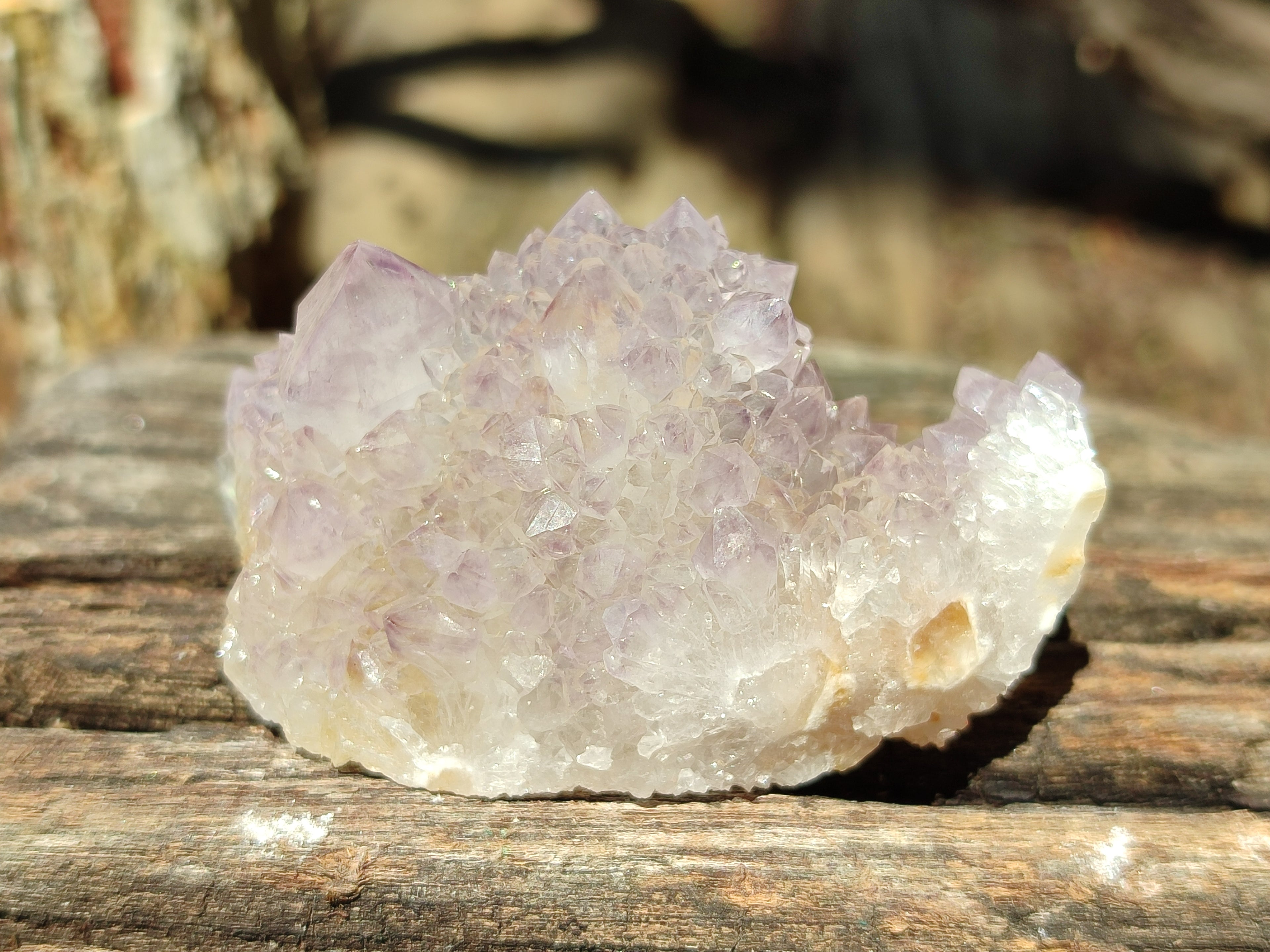 Natural Amethyst Spirit Quartz Clusters x 12 From Boekenhouthoek, South Africa - Toprock Gemstones and Minerals 