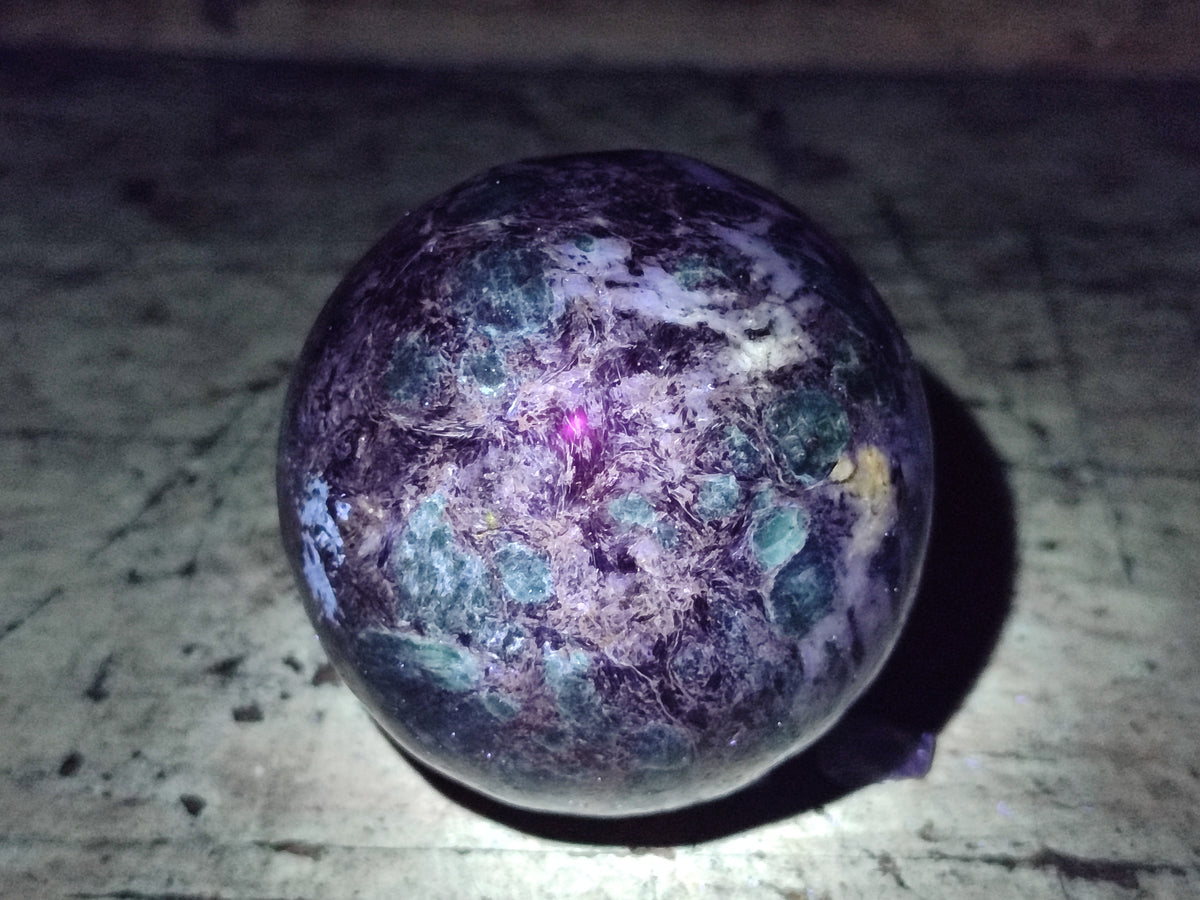 Polished Emerald Mica In Matrix Spheres x 2 From Mutoko, Zimbabwe - Toprock Gemstones and Minerals 