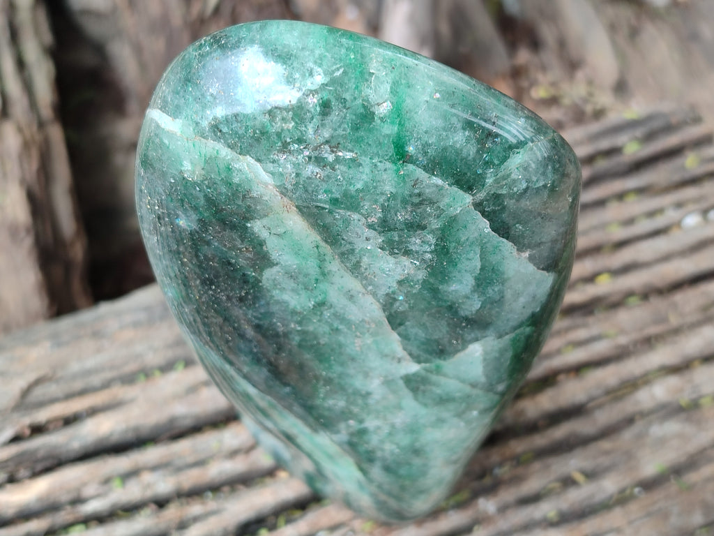 Polished Fuchsite Standing Free Forms x 1 From Madagascar - Toprock Gemstones and Minerals 